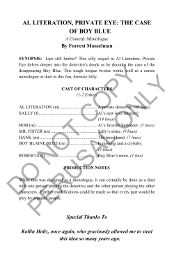 al literation, private eye: the case of boy blue