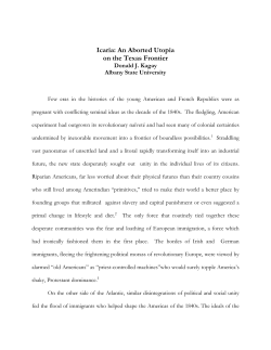 Icaria: An Aborted Utopia on the Texas Frontier