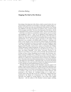 Christine Riding Staging The Raft of the Medusa