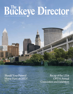 Buckeye Director The - Ohio Funeral Directors Association