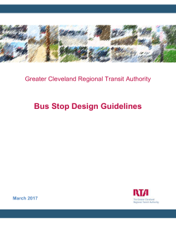 Bus Stop Design Guidelines - Greater Cleveland Regional Transit