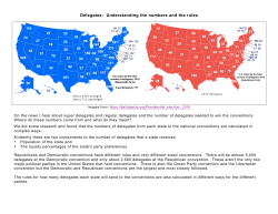 Delegates: Understanding the numbers and the rules