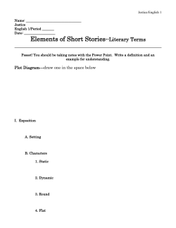 Literary Elements Short Story Lecture