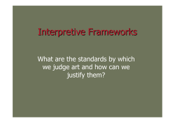 8.Activity-Interpretive frameworks