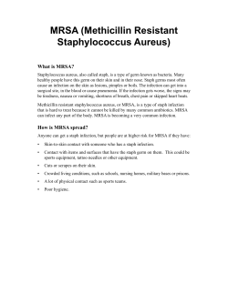 MRSA - Health Information Translations