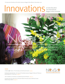 In Early Education - North American Reggio Emilia Alliance