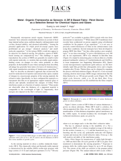 Metal-Organic Frameworks as Sensors