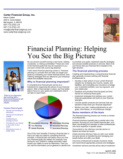 FinancialPlanning-BigPicture - Carter Financial Group, Inc.