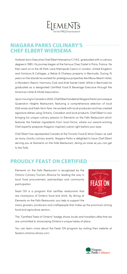 feast ontm - Niagara Parks