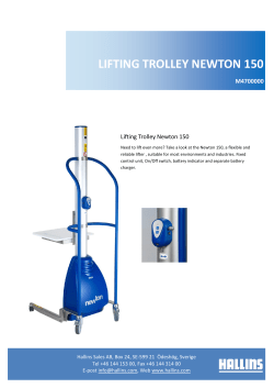 lifting trolley newton 150