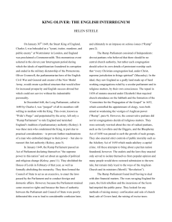 king oliver: the english interregnum