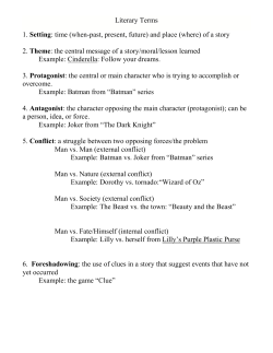 Literary Terms with examples