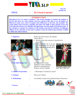 TITLE My Friend Is Special!