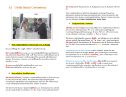 1. Non-religious Sand Ceremony (In-Lieu of Rings) In Lieu of Rings