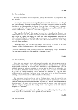 Letters 180-254  - Little Company of Mary Sisters