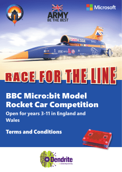 BBC Micro:bit Model Rocket Car Competition