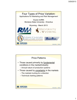 Four Types of Price Variation