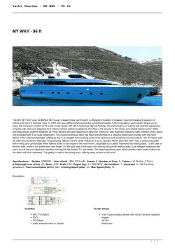 Yacht Charter : MY WAY