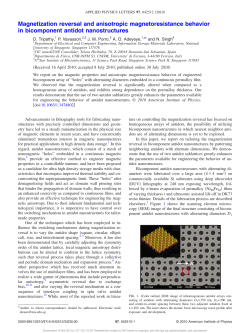Magnetization reversal and anisotropic