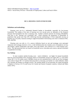 OECD Affordable Housing Database &ndash; http://oe.cd/ahd OECD