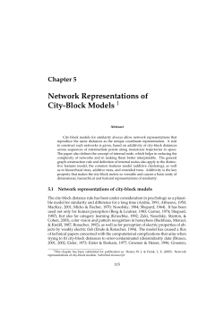 Network Representations of City