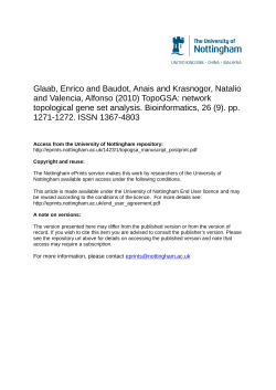 Glaab, Enrico and Baudot, Anais and Krasnogor, Natalio and