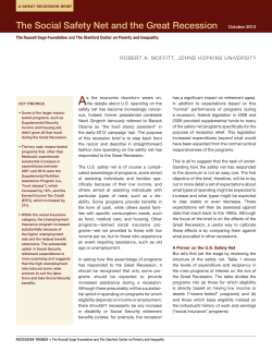 The Social Safety Net and the Great Recession