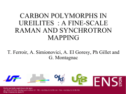 CARBON POLYMORPHS IN UREILITES : A FINE