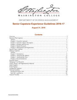 Business Management Capstone