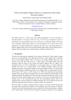 Positive and negative Magnus effect on a rotating soccer ball