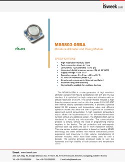 MS5803-05BA Miniature Altimeter and Diving Module