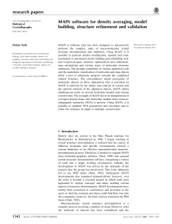 MAIN software for density averaging, model building, structure