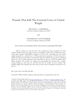 Pounds That Kill: The External Costs of