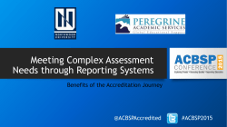 Benefits of the Accreditation Journey