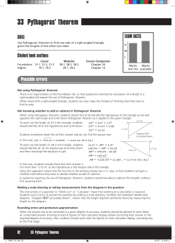 33 Pythagoras` theorem - Pearson Schools and FE Colleges