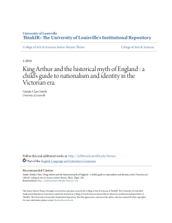King Arthur and the historical myth of England - ThinkIR