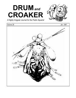 TABLE OF CONTENTS - Drum and Croaker