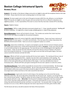 Boston College Intramural Sports KICKBALL RULES