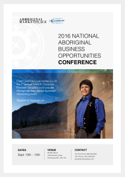 2016 national aboriginal business opportunities