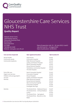 Gloucestershire Care Services NHS Trust