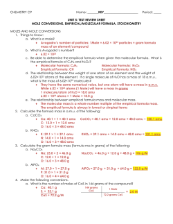 unit 5 review sheet key