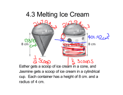 4.3 Melting Ice Cream