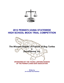 2012 pennsylvania statewide high school mock trial competition