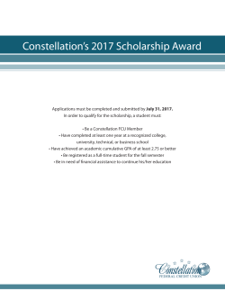 CFCU`s 2017 Scholarship Applications Due July 31, 2017!