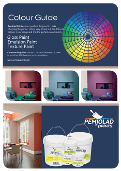 color guide - Pemjolad Paints
