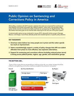 Public Opinion on Sentencing and Corrections Policy in America