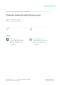 Chlorite removal with ferrous ions