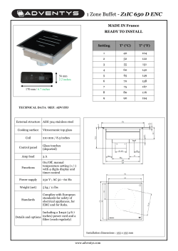 1 Zone Buffet - Z1IC 650 D ENC