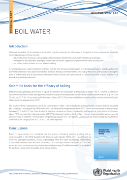 boil water - World Health Organization