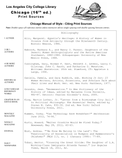 Chicago (16t h ed.) - Los Angeles City College